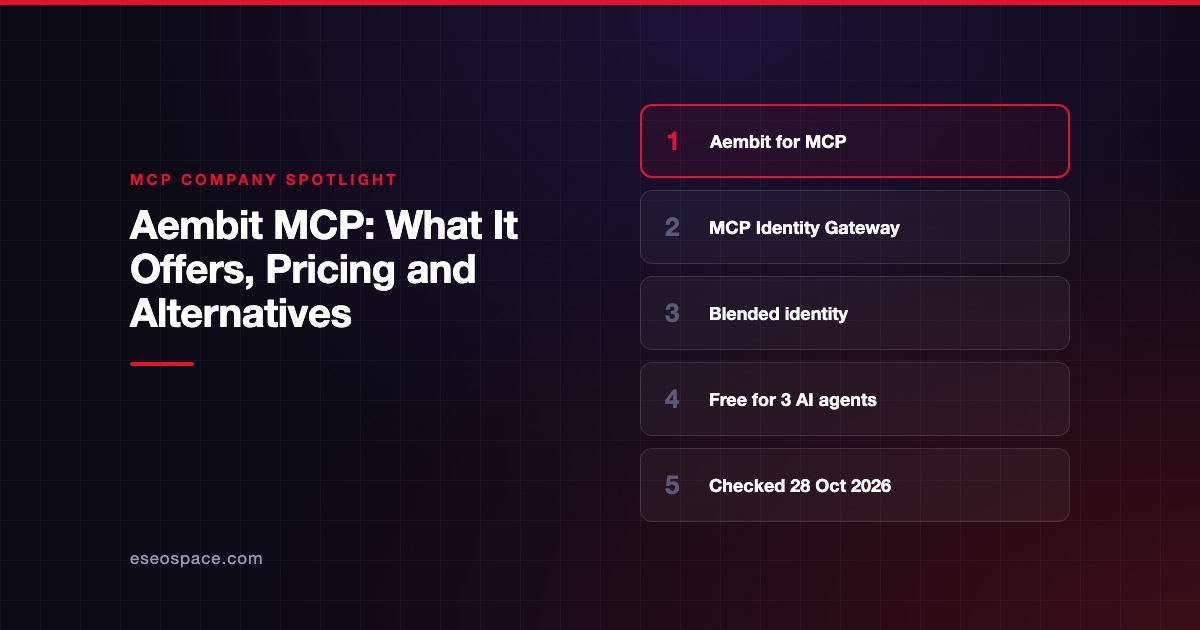 Aembit MCP: What It Offers, Pricing and Alternatives