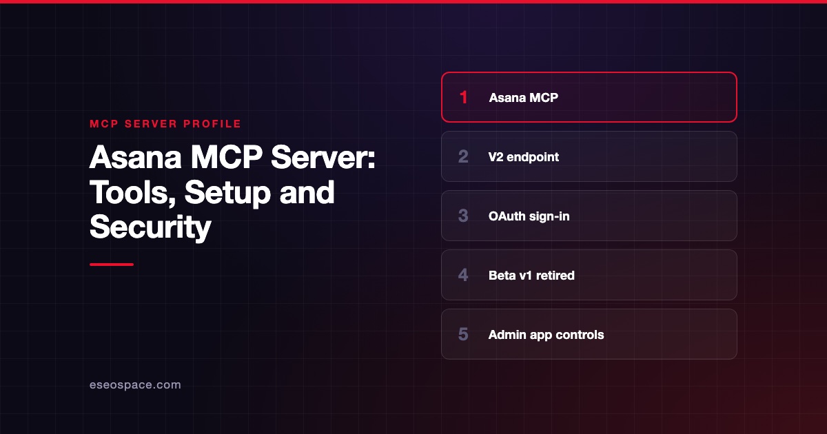 Asana MCP Server: Tools, Setup and Security