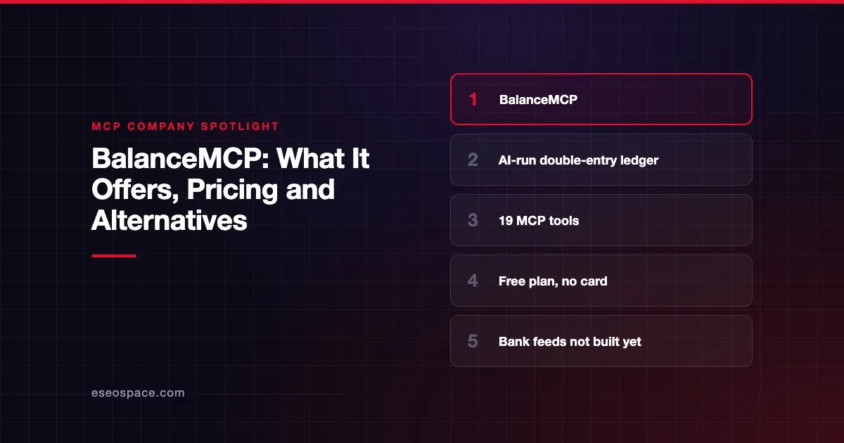 BalanceMCP: What It Offers, Pricing and Alternatives