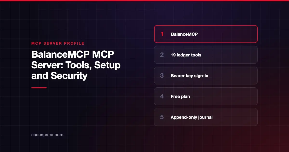 BalanceMCP MCP Server: Tools, Setup and Security