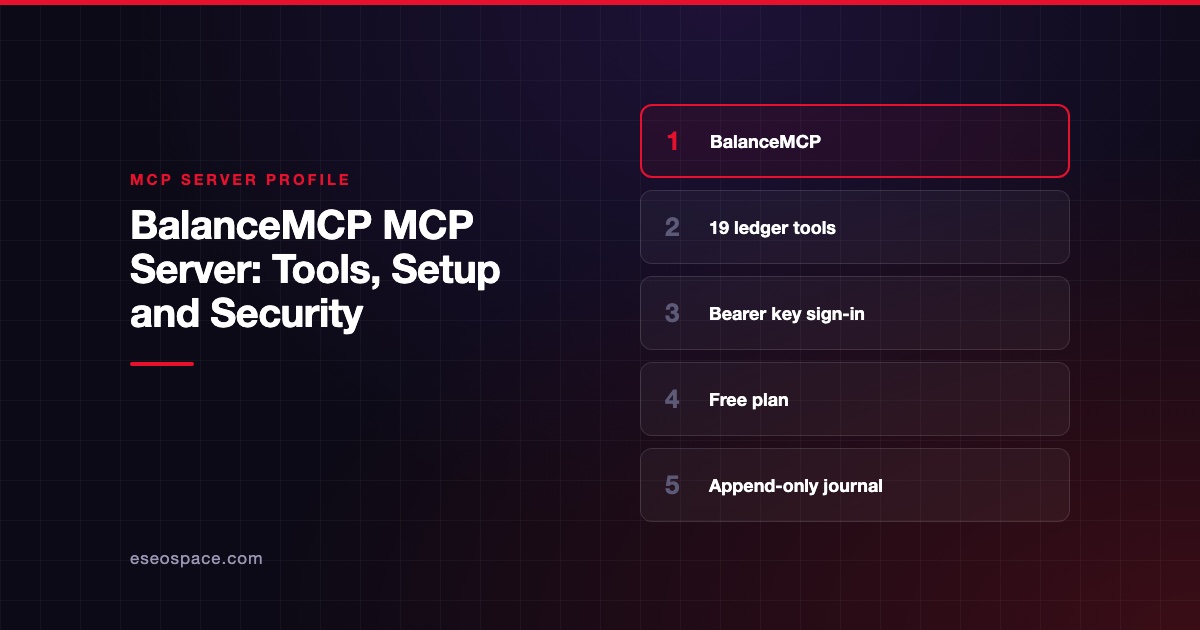 BalanceMCP MCP Server: Tools, Setup and Security