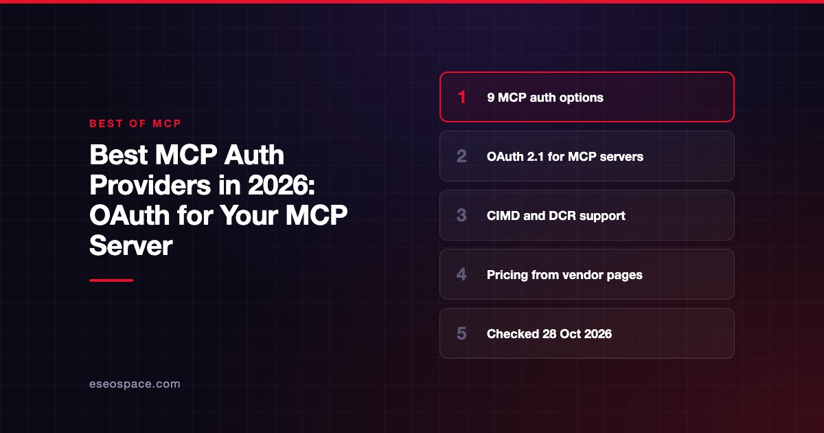 Best MCP Auth Providers in 2026: OAuth for Your MCP Server
