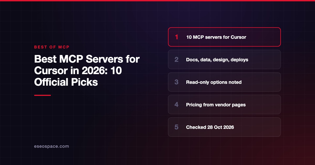 Best MCP Servers for Cursor in 2026: 10 Official Picks