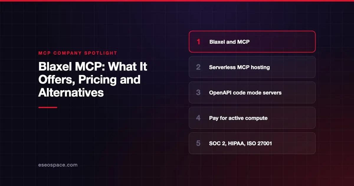 Blaxel MCP: What It Offers, Pricing and Alternatives