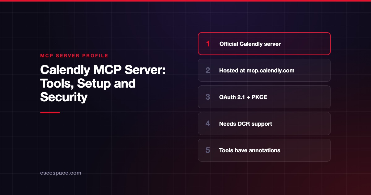 Calendly MCP Server: Tools, Setup and Security