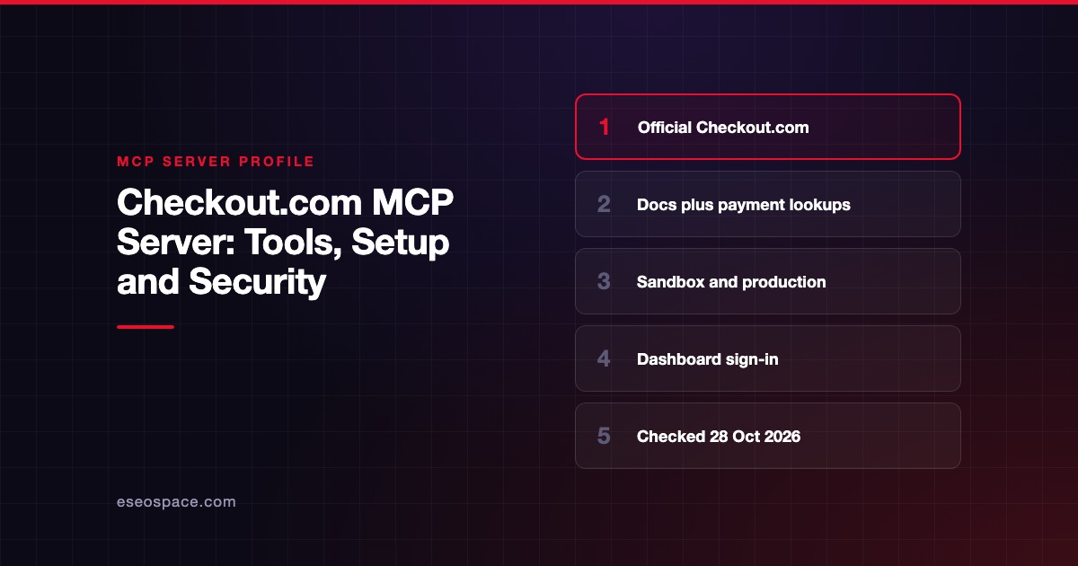 Checkout.com MCP Server: Tools, Setup and Security
