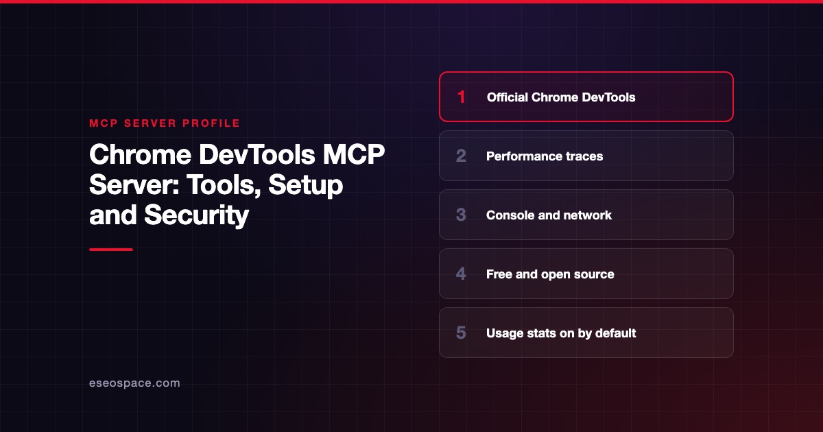 Chrome DevTools MCP Server: Tools, Setup and Security
