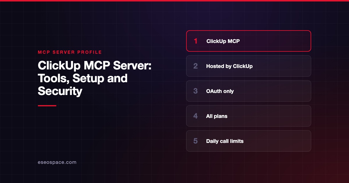 ClickUp MCP Server: Tools, Setup and Security