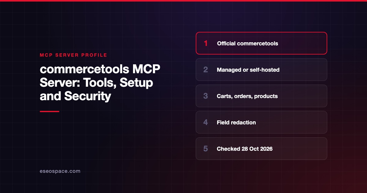 commercetools MCP Server: Tools, Setup and Security