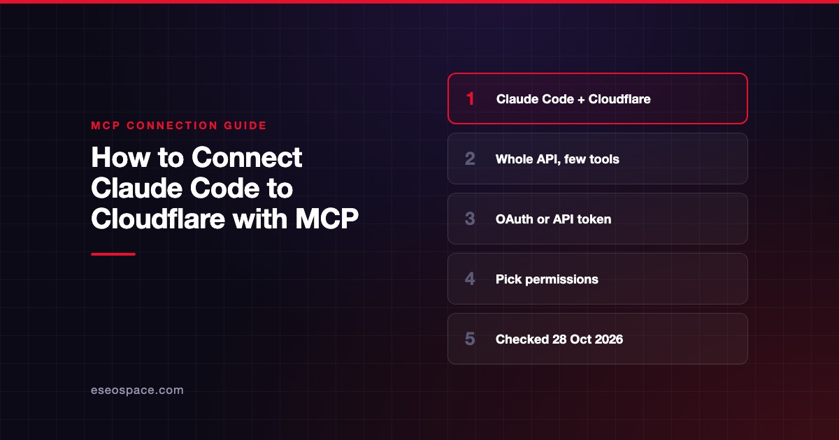 How to Connect Claude Code to Cloudflare with MCP