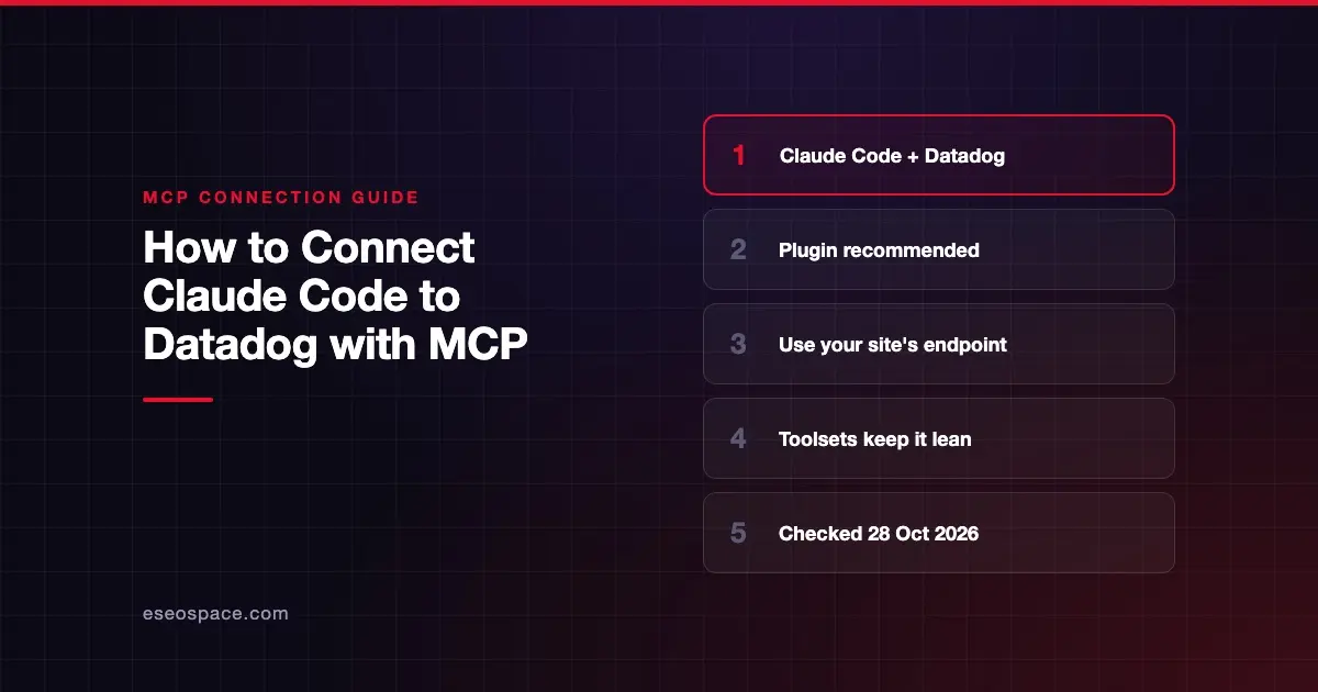How to Connect Claude Code to Datadog with MCP