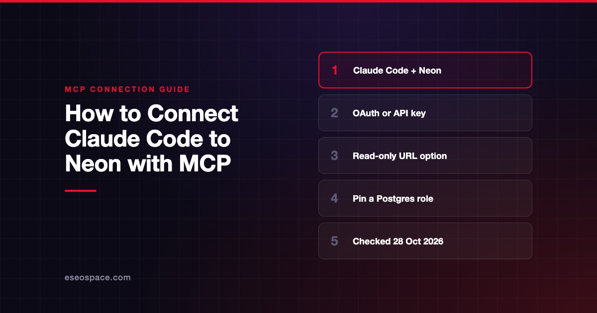 How to Connect Claude Code to Neon with MCP