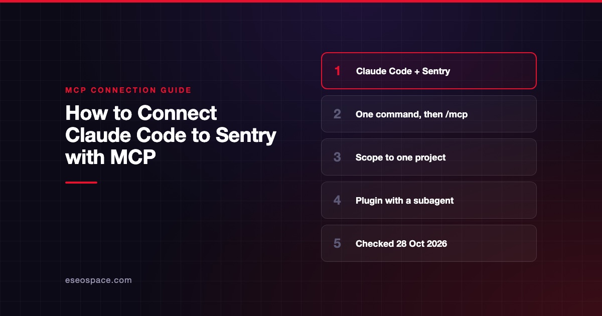 How to Connect Claude Code to Sentry with MCP