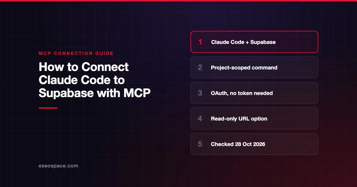 How to Connect Claude Code to Supabase with MCP