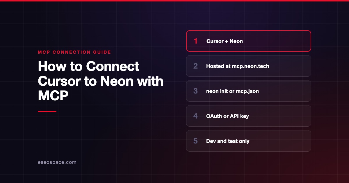 How to Connect Cursor to Neon with MCP