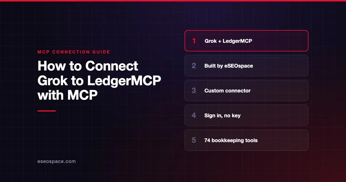 How to Connect Grok to LedgerMCP with MCP