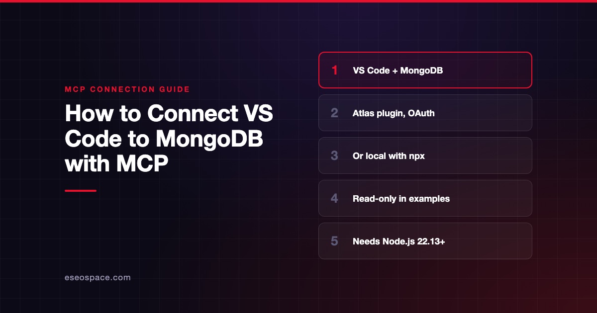 How to Connect VS Code to MongoDB with MCP