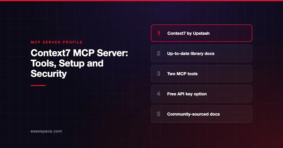Context7 MCP Server: Tools, Setup and Security
