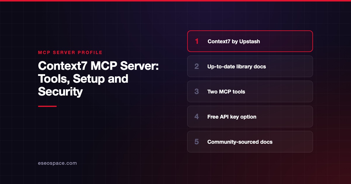 Context7 MCP Server: Tools, Setup and Security