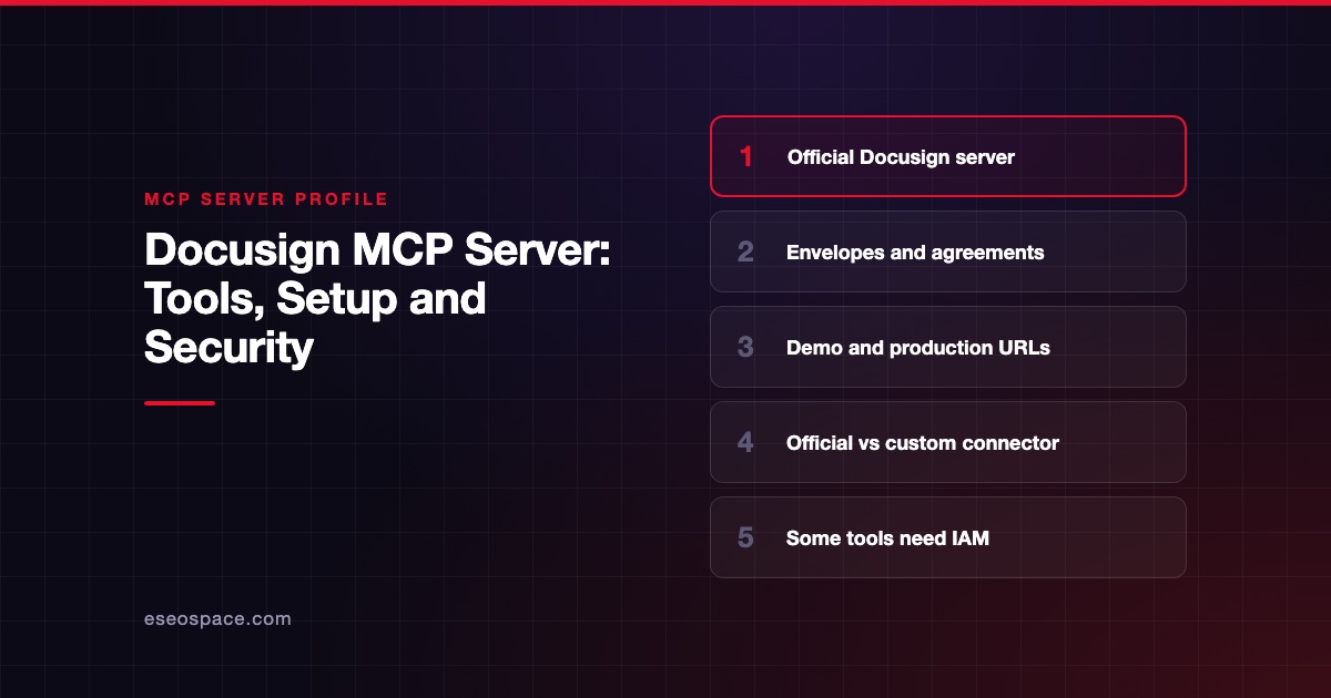 Docusign MCP Server: Tools, Setup and Security