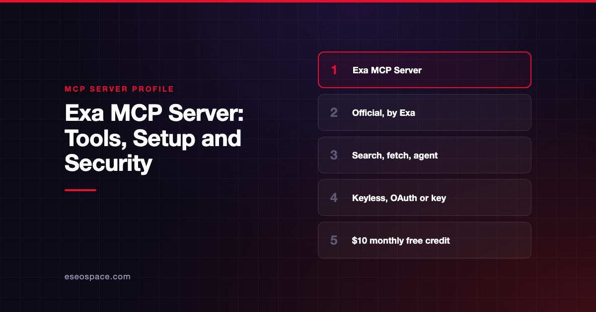 Exa MCP Server: Tools, Setup and Security