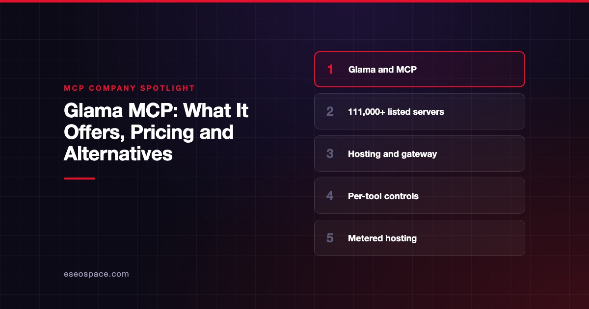 Glama MCP: What It Offers, Pricing and Alternatives
