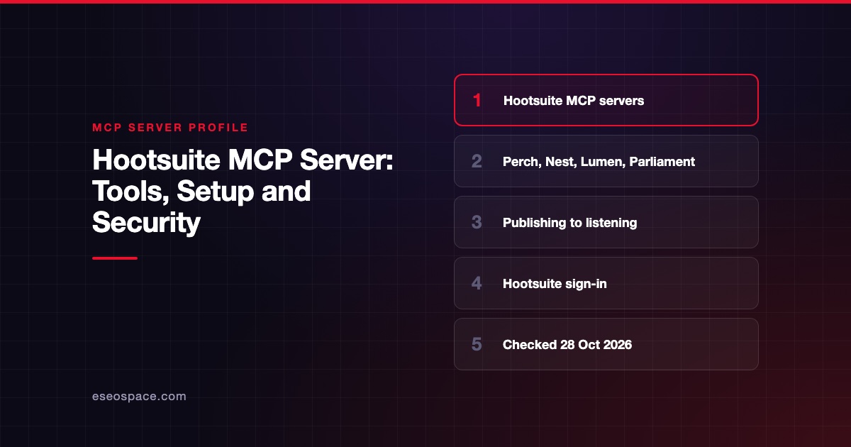 Hootsuite MCP Server: Tools, Setup and Security