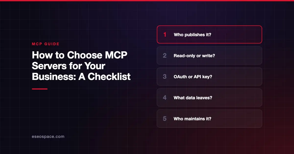 How to Choose MCP Servers for Your Business: A Checklist