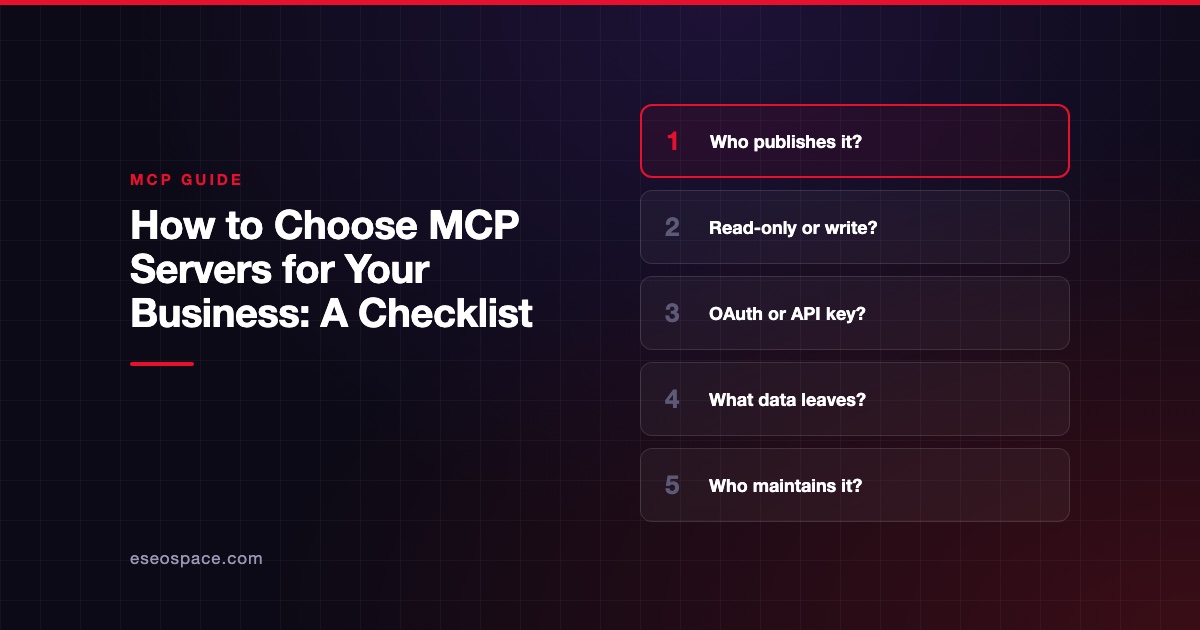 How to Choose MCP Servers for Your Business: A Checklist