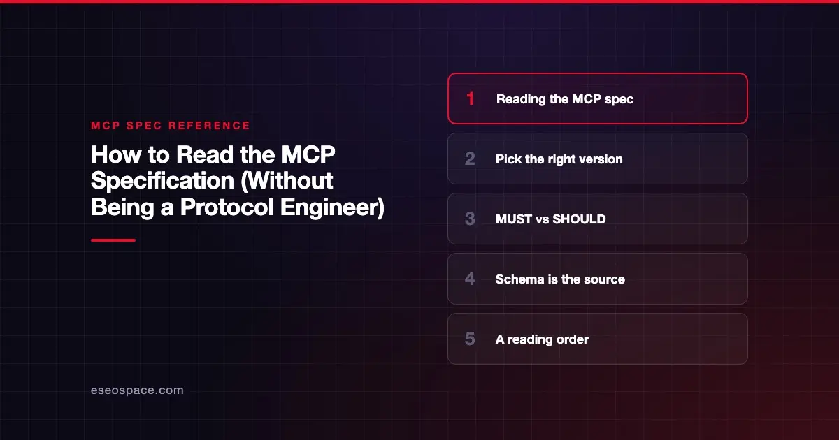 How to Read the MCP Specification (Without Being a Protocol Engineer)