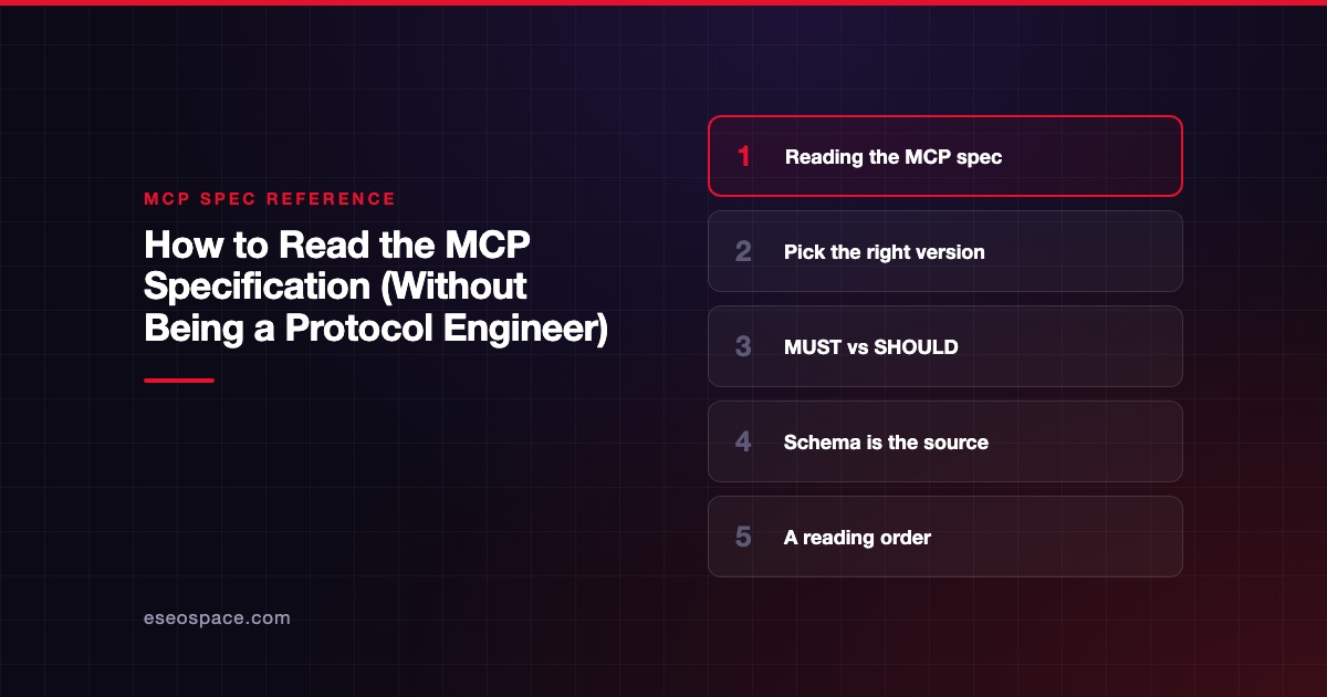 How to Read the MCP Specification (Without Being a Protocol Engineer)