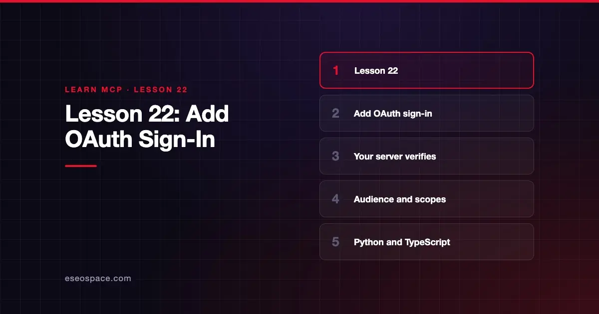 Lesson 22: Add OAuth Sign-In