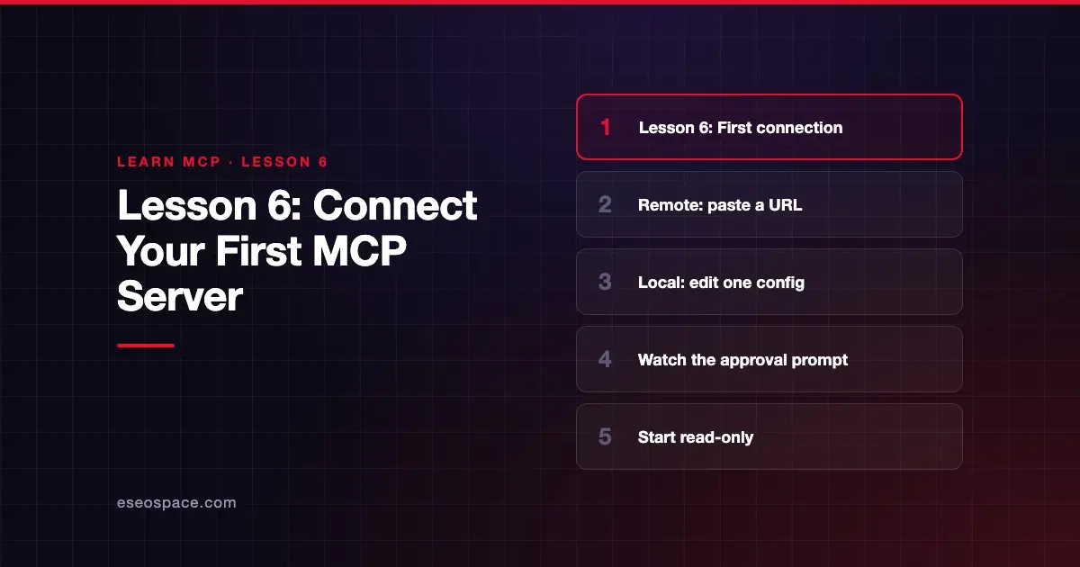 Lesson 6: Connect Your First MCP Server