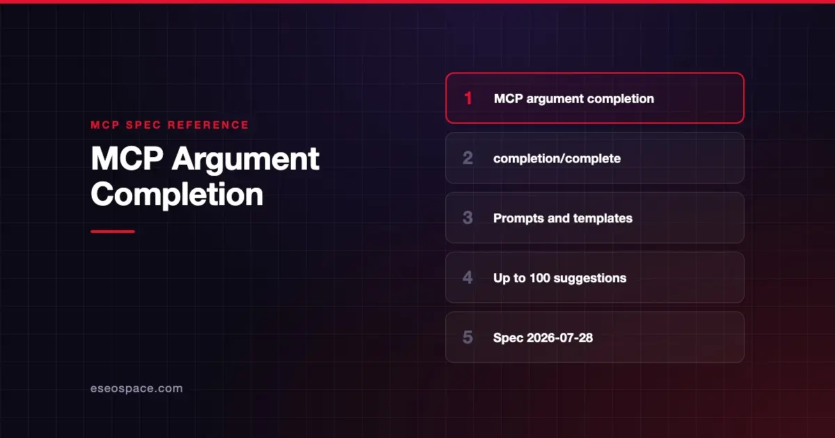 MCP Argument Completion