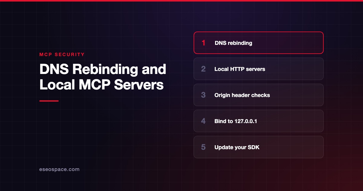 DNS Rebinding and Local MCP Servers