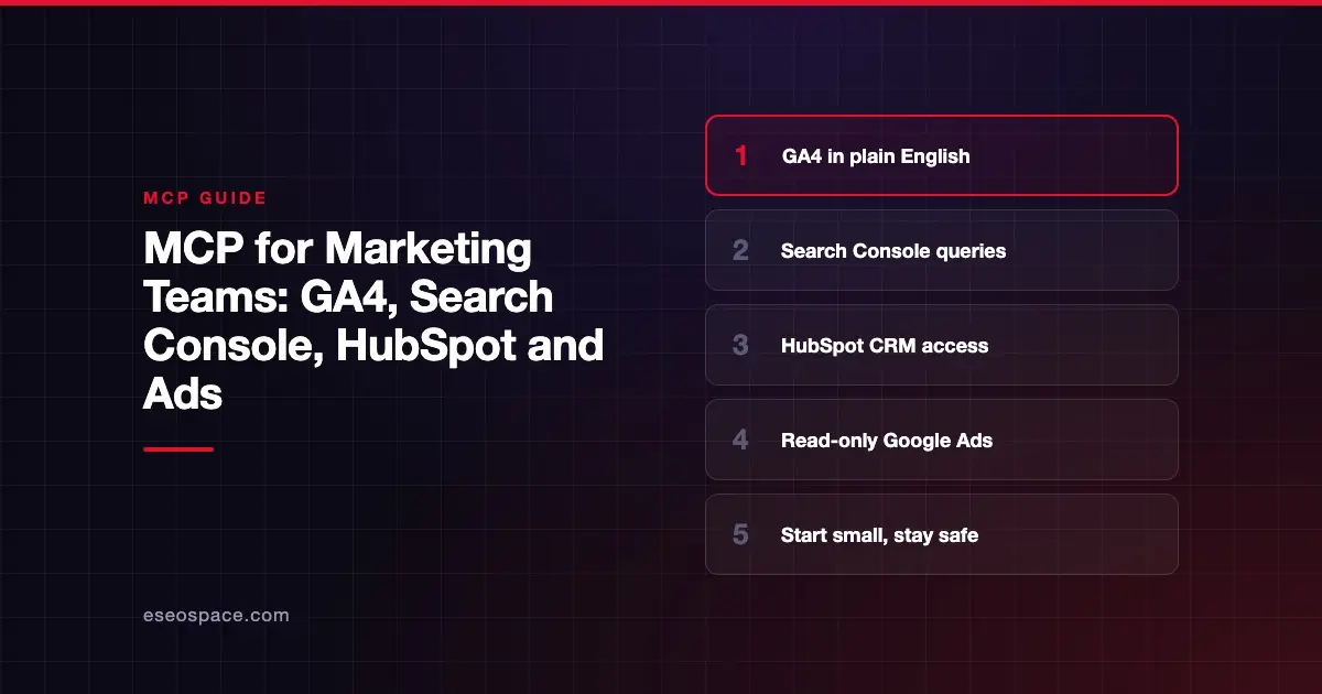 MCP for Marketing Teams: GA4, Search Console, HubSpot and Ads