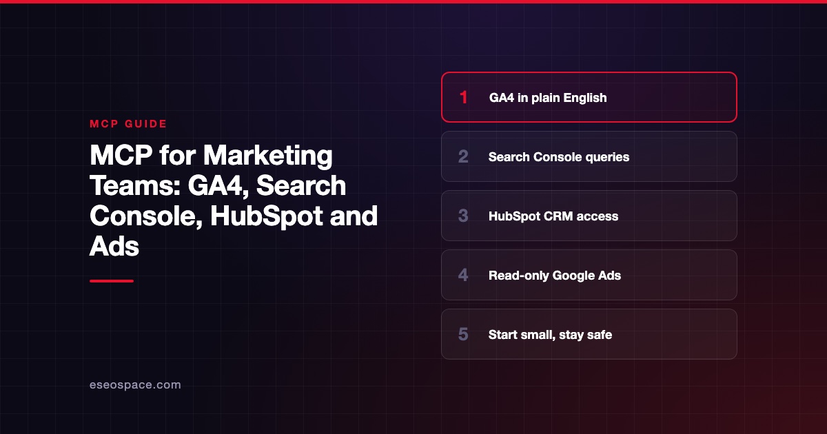 MCP for Marketing Teams: GA4, Search Console, HubSpot and Ads