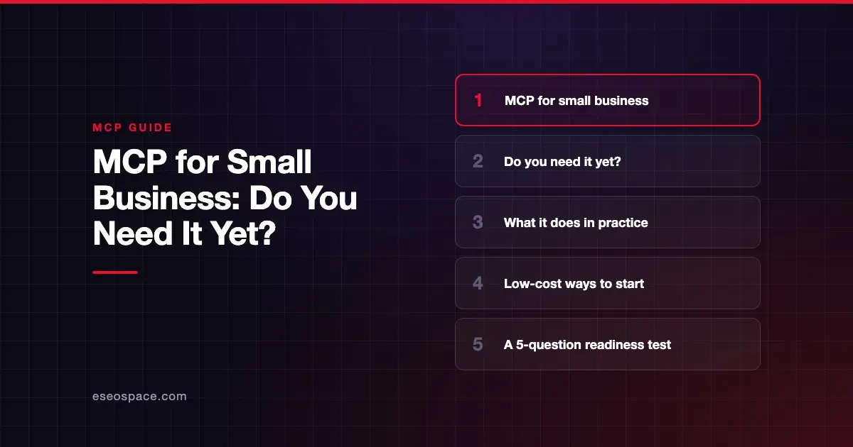 MCP for Small Business: Do You Need It Yet?