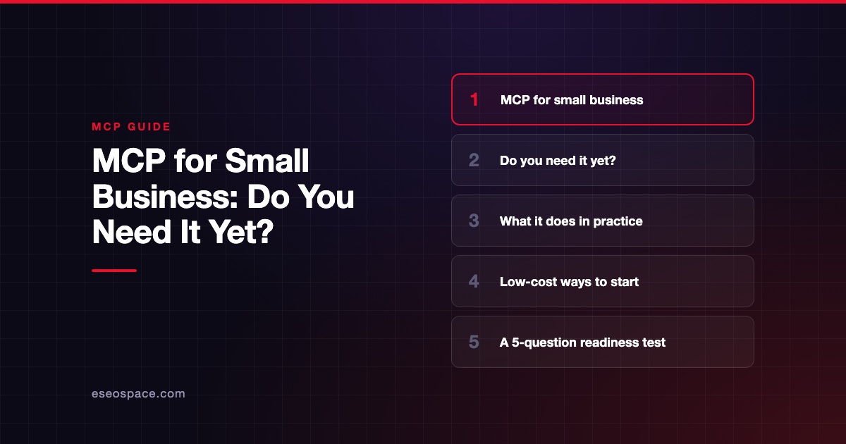 MCP for Small Business: Do You Need It Yet?