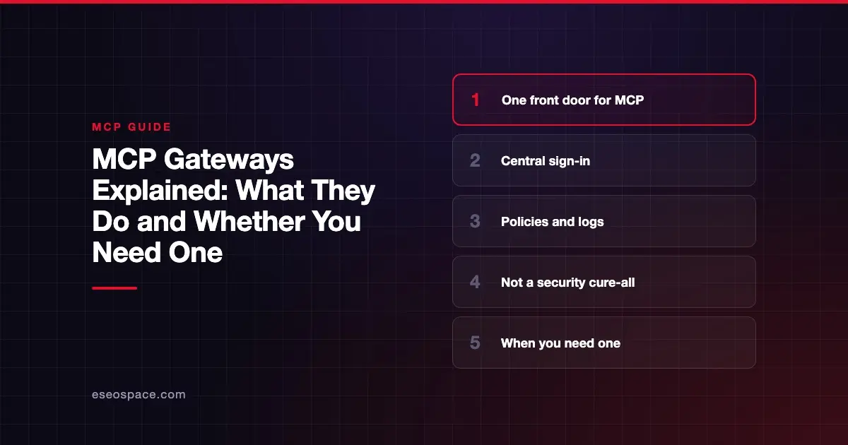 MCP Gateways Explained: What They Do and Whether You Need One