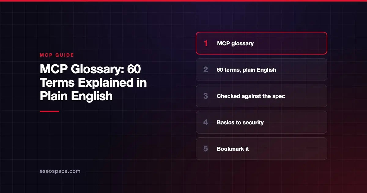 MCP Glossary: 60 Terms Explained in Plain English