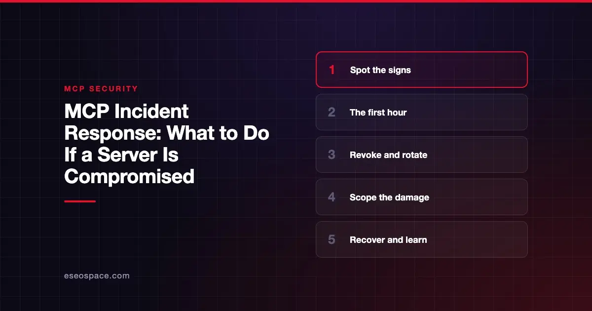 MCP Incident Response: What to Do If a Server Is Compromised