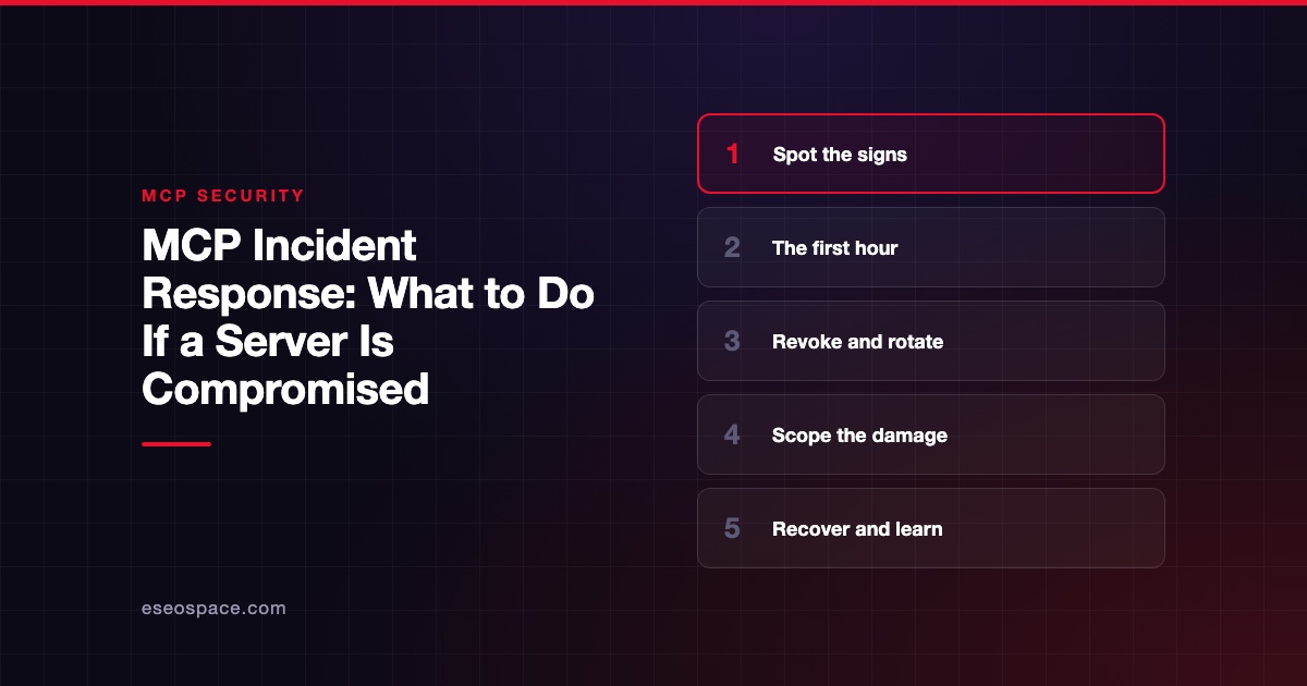 MCP Incident Response: What to Do If a Server Is Compromised
