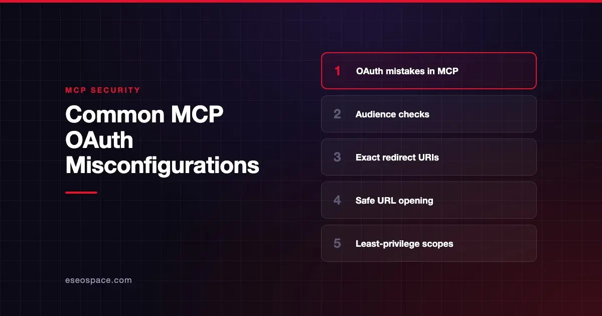 Common MCP OAuth Misconfigurations