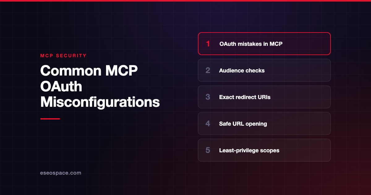 Common MCP OAuth Misconfigurations