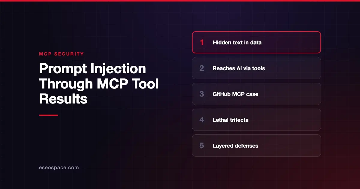 Prompt Injection Through MCP Tool Results