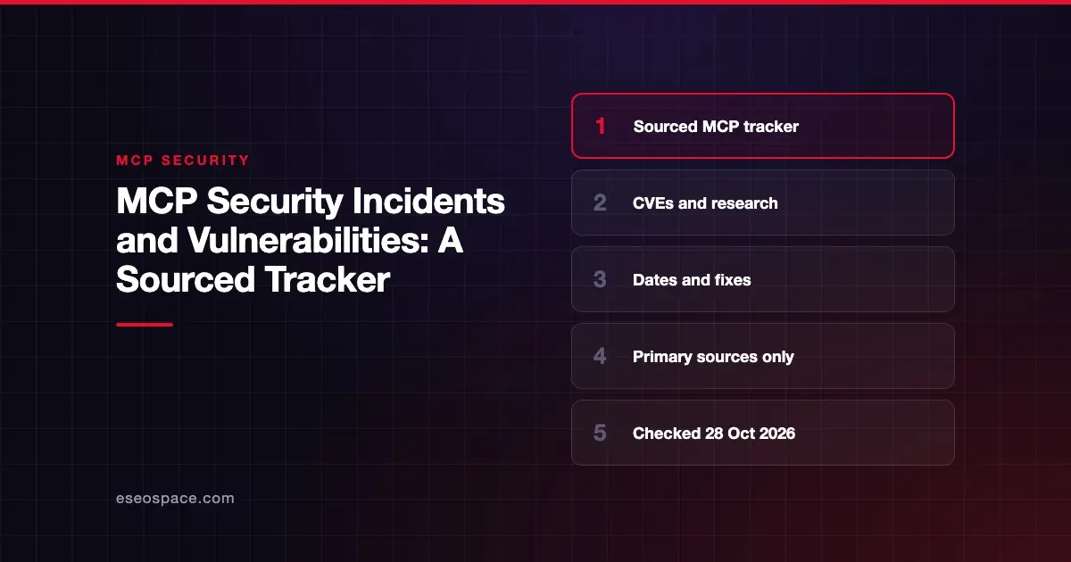 MCP Security Incidents and Vulnerabilities: A Sourced Tracker