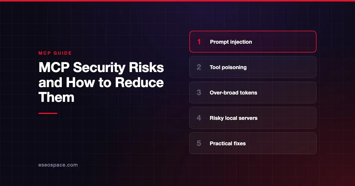 MCP Security Risks and How to Reduce Them