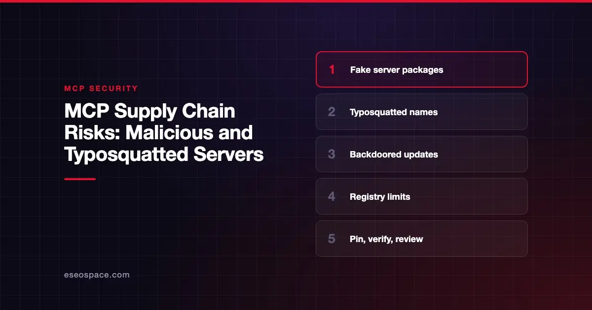 MCP Supply Chain Risks: Malicious and Typosquatted Servers