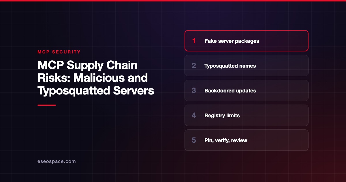 MCP Supply Chain Risks: Malicious and Typosquatted Servers